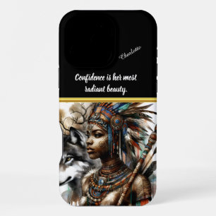 A powerful warrior spirit connected to nature iPhone 16 pro max case