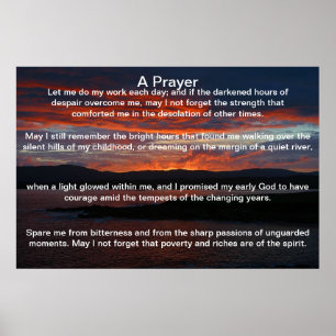 A Prayer Fire Sky Posters