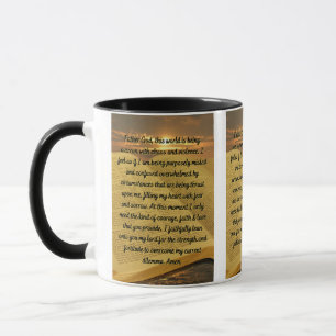 A Prayer For Daily Peace Two-Tone Mug