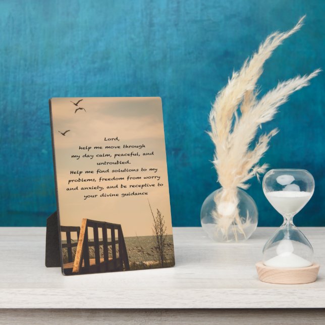 A Prayer for Serenity and Peace of Mind Plaque (Side)