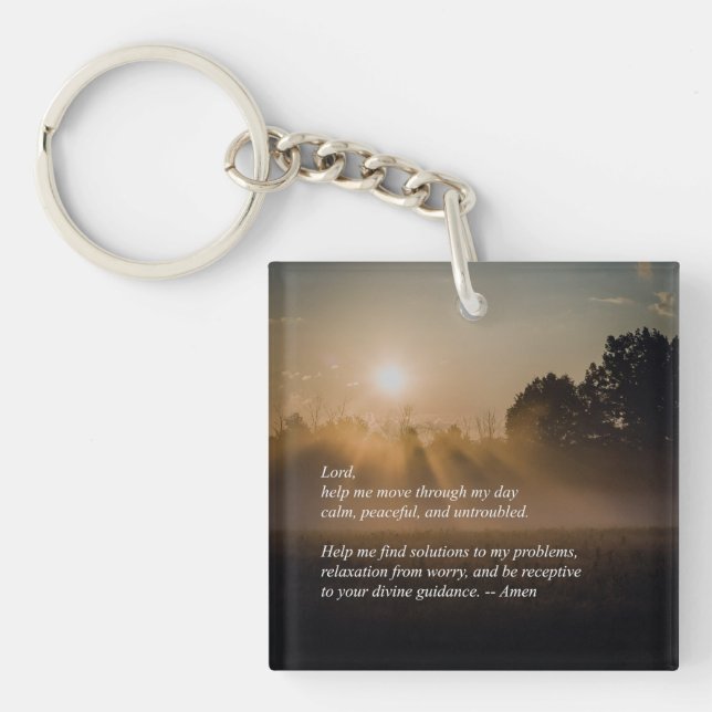 A Prayer For Tranquillity (Sunrise) -- Key Ring (Front)