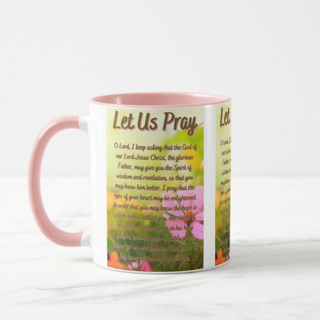 A Prayer For Wisdom & Revelation Two-Tone Mug (Left)