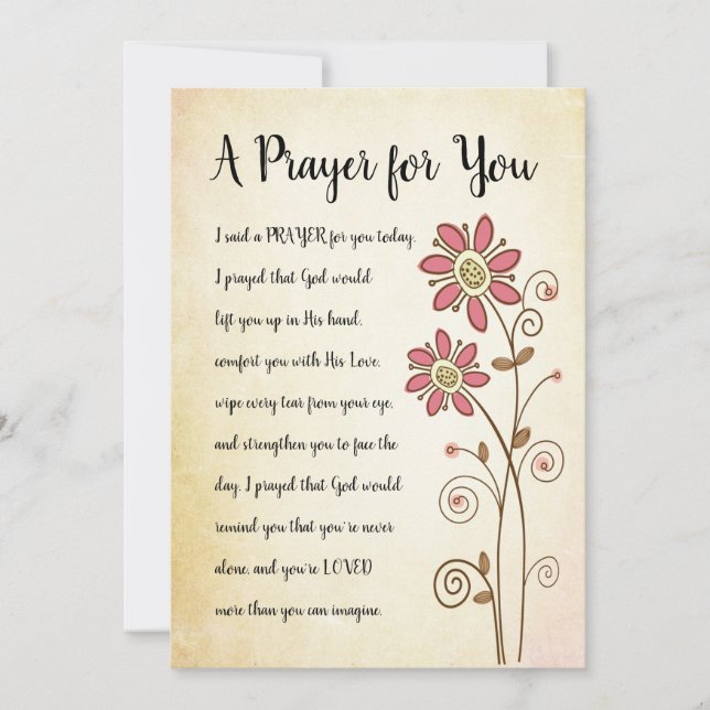 A Prayer for You Card (Front)
