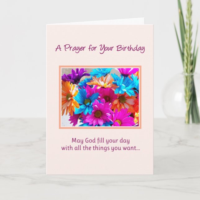 A Prayer for Your Birthday... Card (Front)