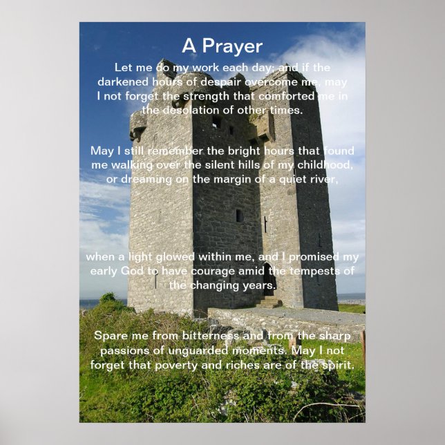A Prayer In A Castle Posters (Front)
