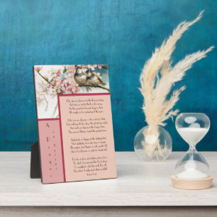 A Prayer in Spring Poem by Robert Frost Plaque