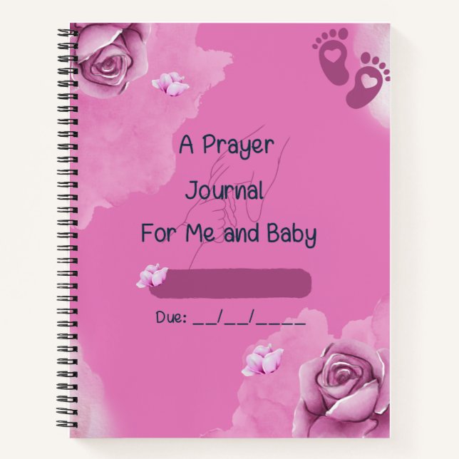 A Prayer Journal for Me and Baby (Girl) (Front)