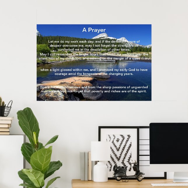 A Prayer Mountain View Posters (Home Office)