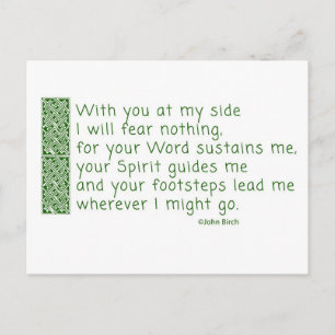 A prayer of thanksgiving holiday postcard