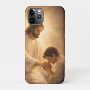 A Prayer on His Knees with Jesus iPhone 11 Pro Case