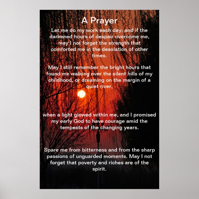 A Prayer Red walkway Posters (Front)