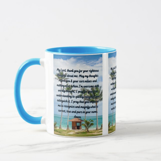 A Prayer To Our Lord God Two-Tone Mug (Left)