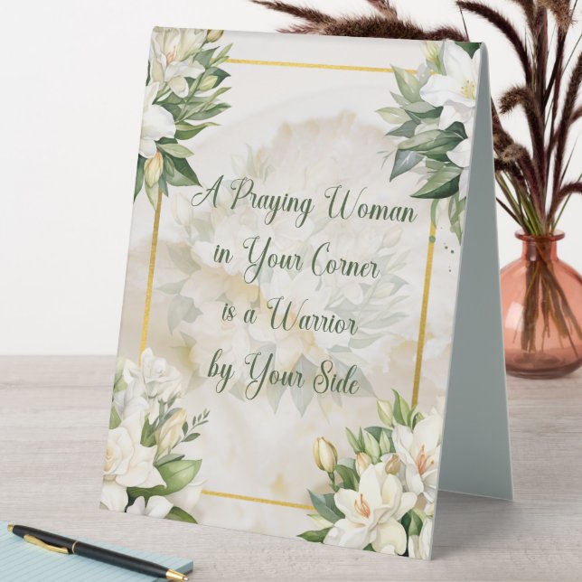 A Praying Woman (Cream) (In SItu (Table))