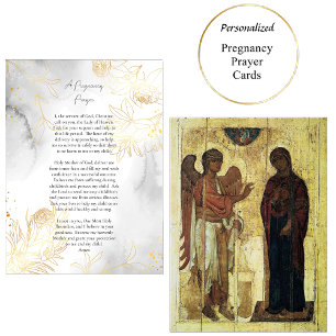 A Pregnancy Prayer Orthodox Christian Card