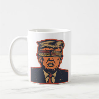 A president blindfolded by mental issues coffee mug