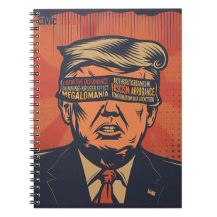 A president blindfolded by mental issues notebook