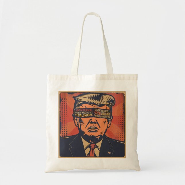 A president blindfolded by mental issues tote bag (Front)