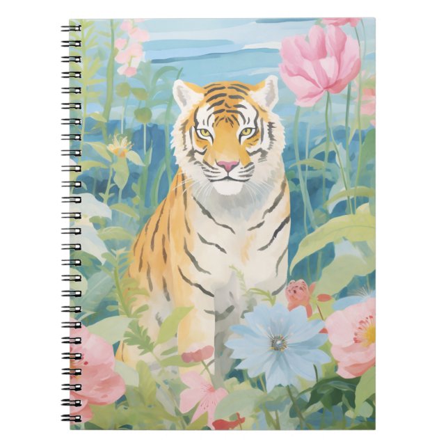 A Pretty Tiger Notebook (Front)