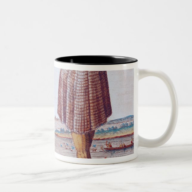 A Priest from Secoton in Virginia Two-Tone Coffee Mug (Right)