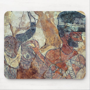 A priest leading a bull to sacrifice mouse pad