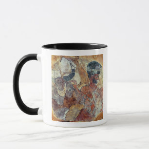 A priest leading a bull to sacrifice mug