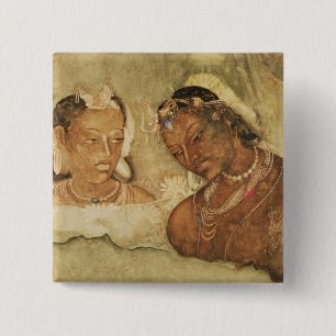A Princess and her Servant 15 Cm Square Badge