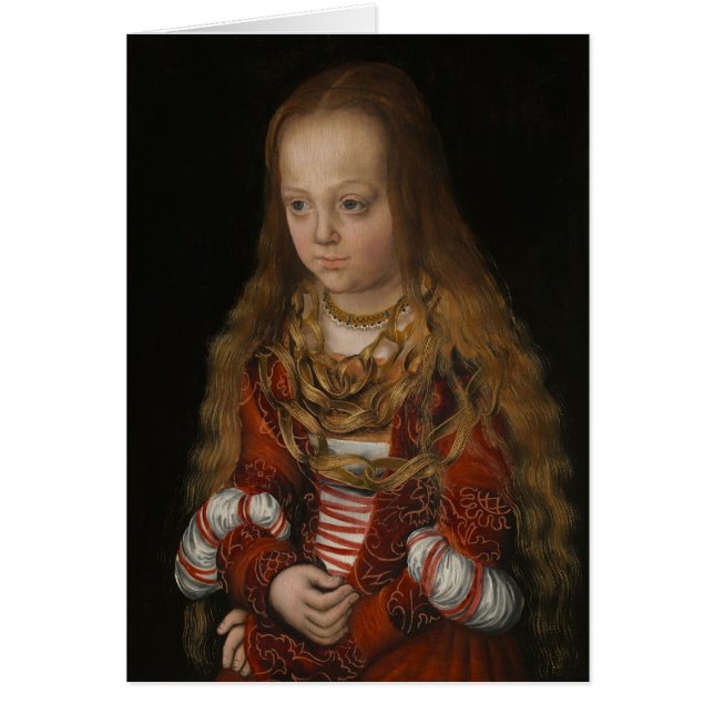 A Princess of Saxony, c.1517 (oil on panel) (Front)