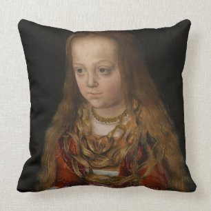 A Princess of Saxony, c.1517 (oil on panel) Cushion