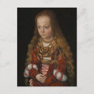 A Princess of Saxony, c.1517 (oil on panel) Postcard