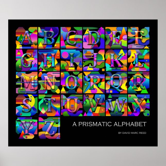 A Prismatic Alphabet Poster (Front)