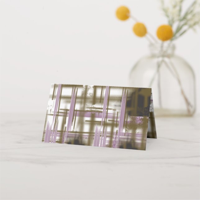 A pristine lake nestled among snow-capped mountain place card (Front)