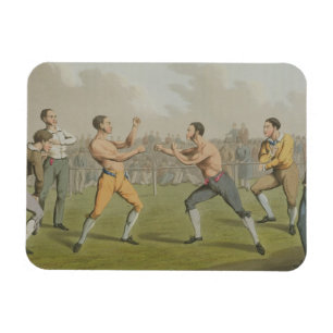 A Prize Fight, aquatinted by I. Clark, pub. by Tho Magnet