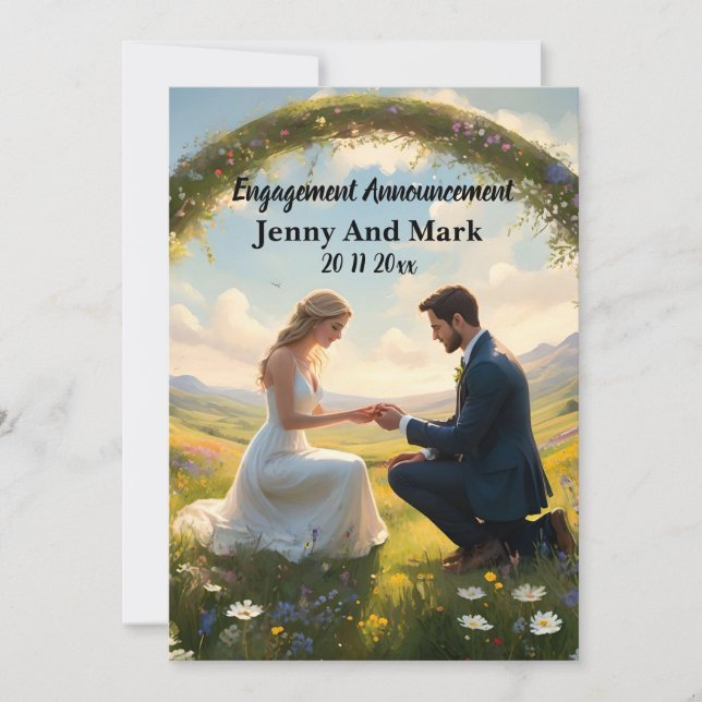 A Promise for Forever: The Engagement Invitation (Front)