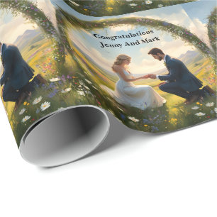 A Promise for Forever: The Engagement Wrapping Paper