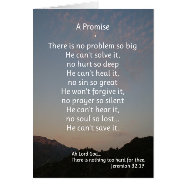 A Promise...Religious (Front)