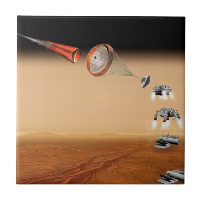 A Proposed Mars Sample Return Mission. Ceramic Tile (Front)