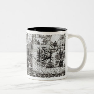 A Prospect of the Town and Harbour Two-Tone Coffee Mug