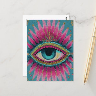 A Protective Evil Eye Postcard