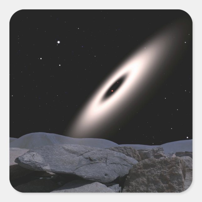 A protoplanetary disc square sticker (Front)