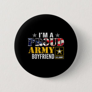 A Proud Army Boyfriend Aamerican Flag Military 6 Cm Round Badge