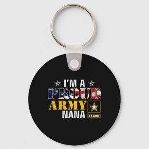 A Proud Army Nana Aamerican Flag Military Gift Key Ring