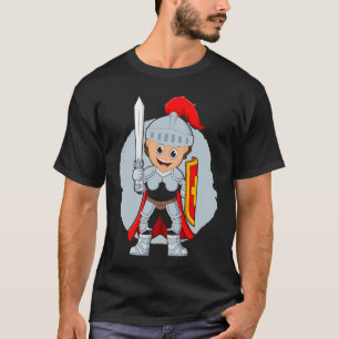 A proud little knight from the Mediaeval with swor T-Shirt