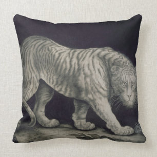 A Prowling Tiger (pencil on paper) Cushion