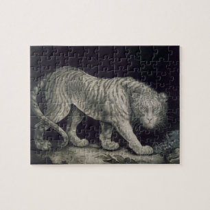 A Prowling Tiger (pencil on paper) Jigsaw Puzzle