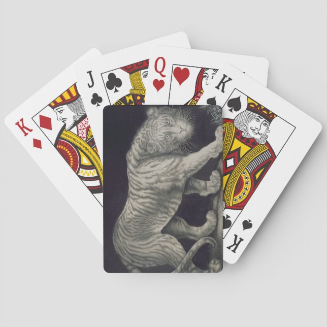 A Prowling Tiger (pencil on paper) Playing Cards (Back)