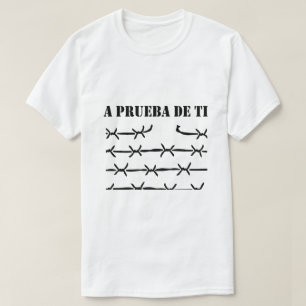 A PRUEBA DE TI T-Shirt Barbed Wire Graphic Crewn