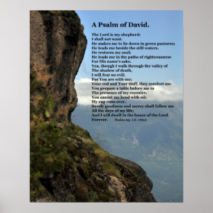 A Psalm Of David Custom Poster