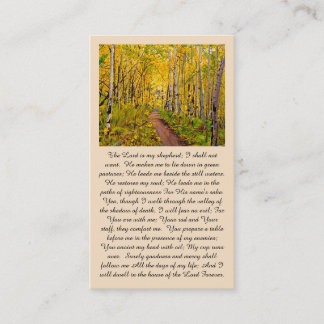 "A Psalm of David” Peace & Celeberation of Life Business Card