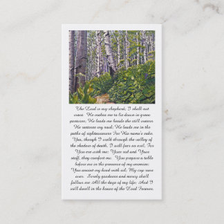 "A Psalm of David” Peace & Heartfelt Condolences Business Card