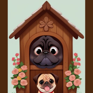 A Pug Dog House Puzzle